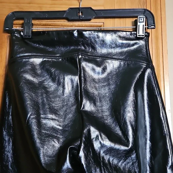NWOT Spanx Faux Leather High-Rise Skinny Black Pants - Picture 9 of 11